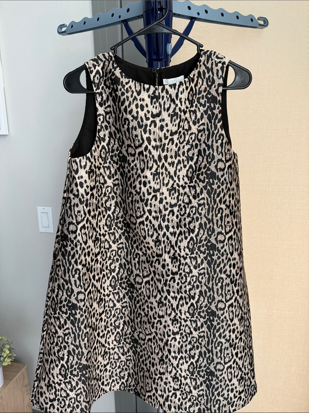 H&M NWT Leopard Print Sleeveless A-Line Dress